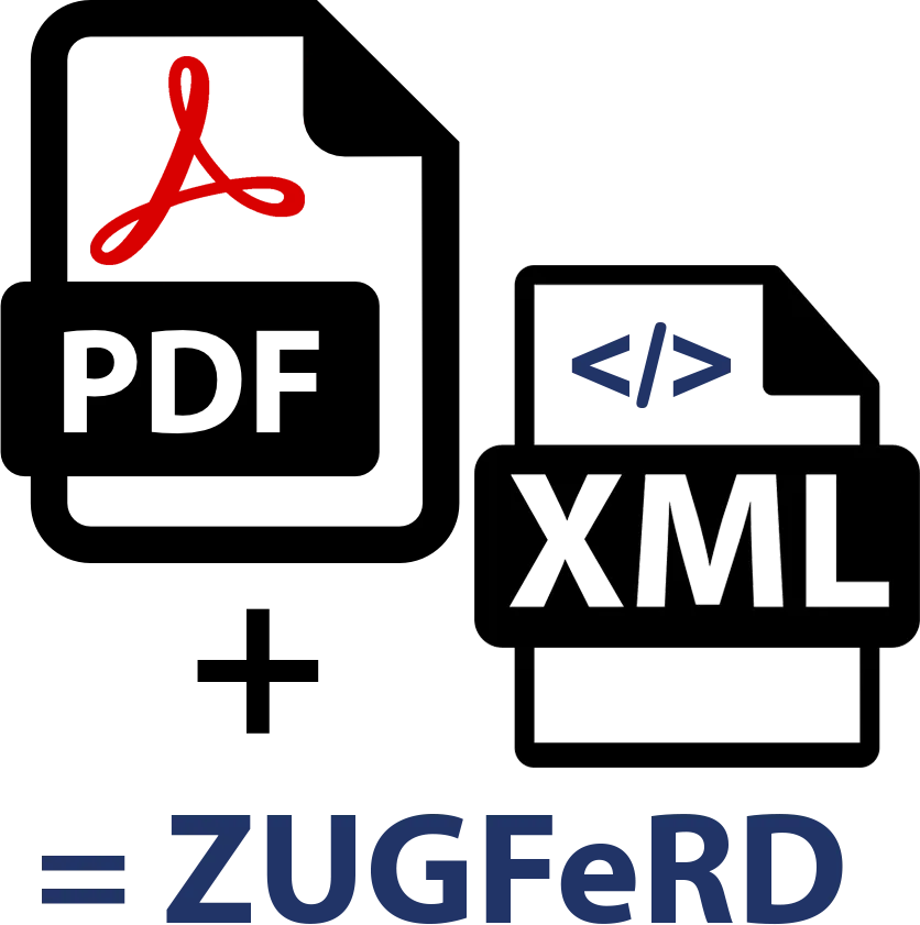 PDF und XML Dokumente addiert ergeben das ZUGFeRD Format
