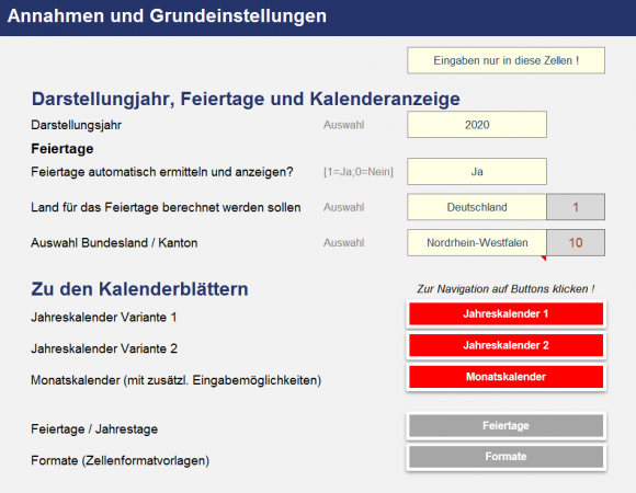 Grundeinstellungen & Navigation