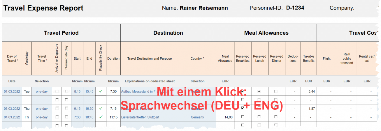 Einfacher Sprachwechsel zw. DEU +ENG